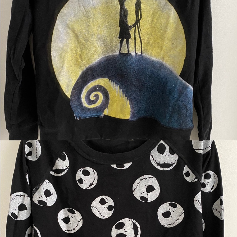 Disney Jack and Sally Reversible Sweater NBC
